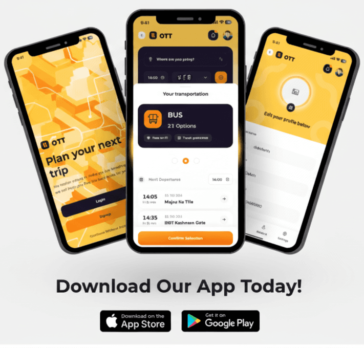 Preview of the OTT mobile app